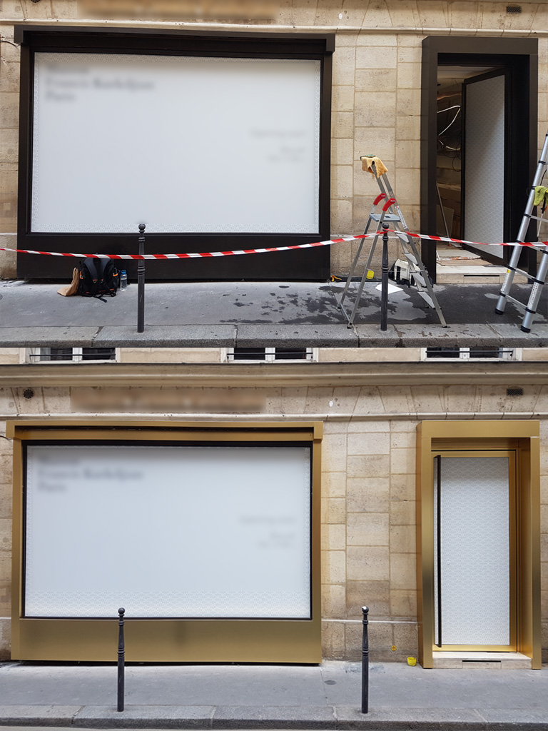 Poseur adhésif, signalétique et installation de décors